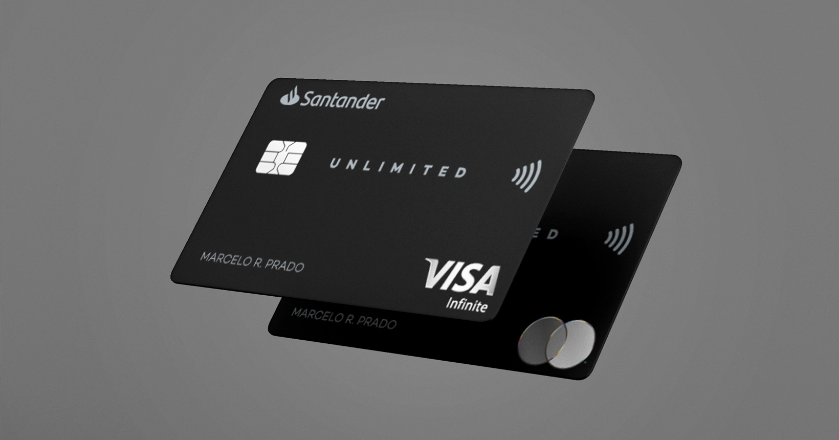 Cartoes Santander Unlimited Visa Infinite Mastercard Black Capa