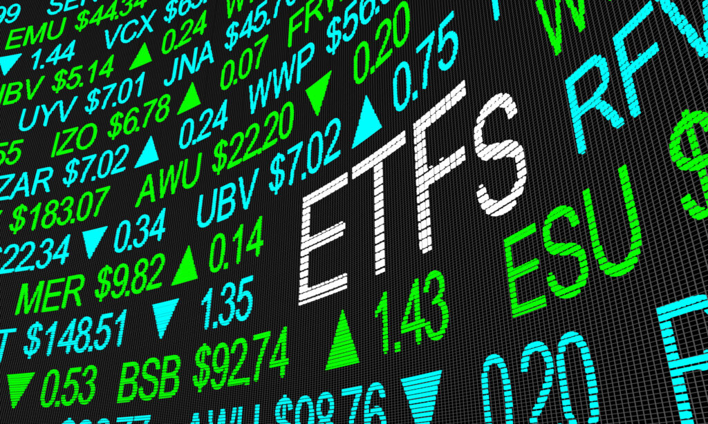 Etfs,Exchange,Traded,Funds,Stock,Market,Investment,3d,Illustration